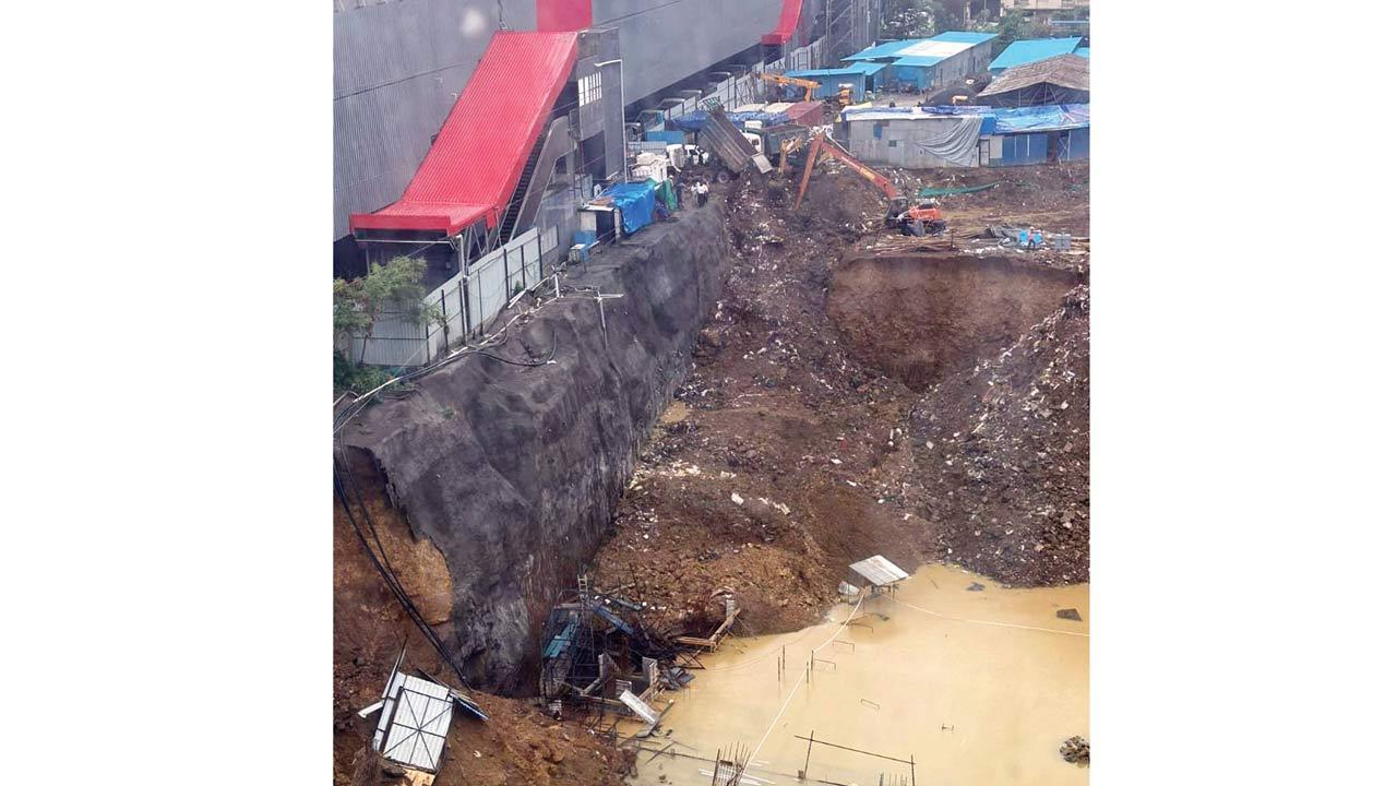 Mumbai: Cave-in scare near Magathane metro station