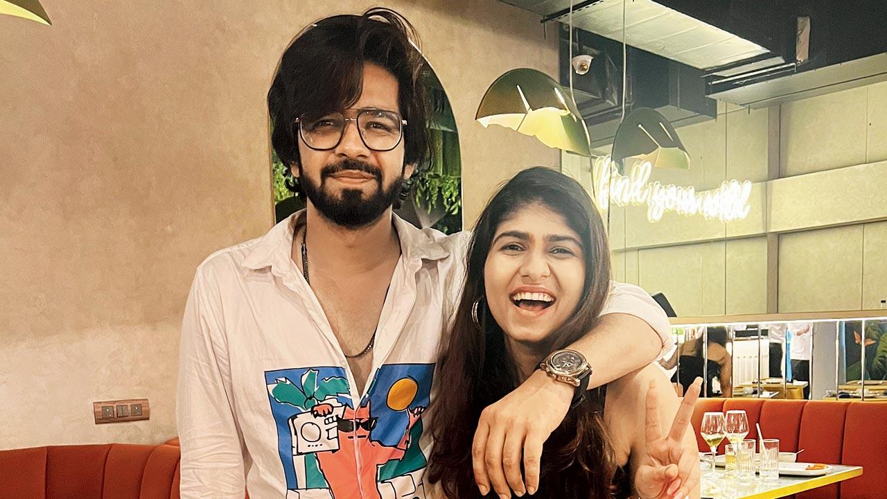 Digital content creator Chandni Bhabhda and her manager Aayush Jain