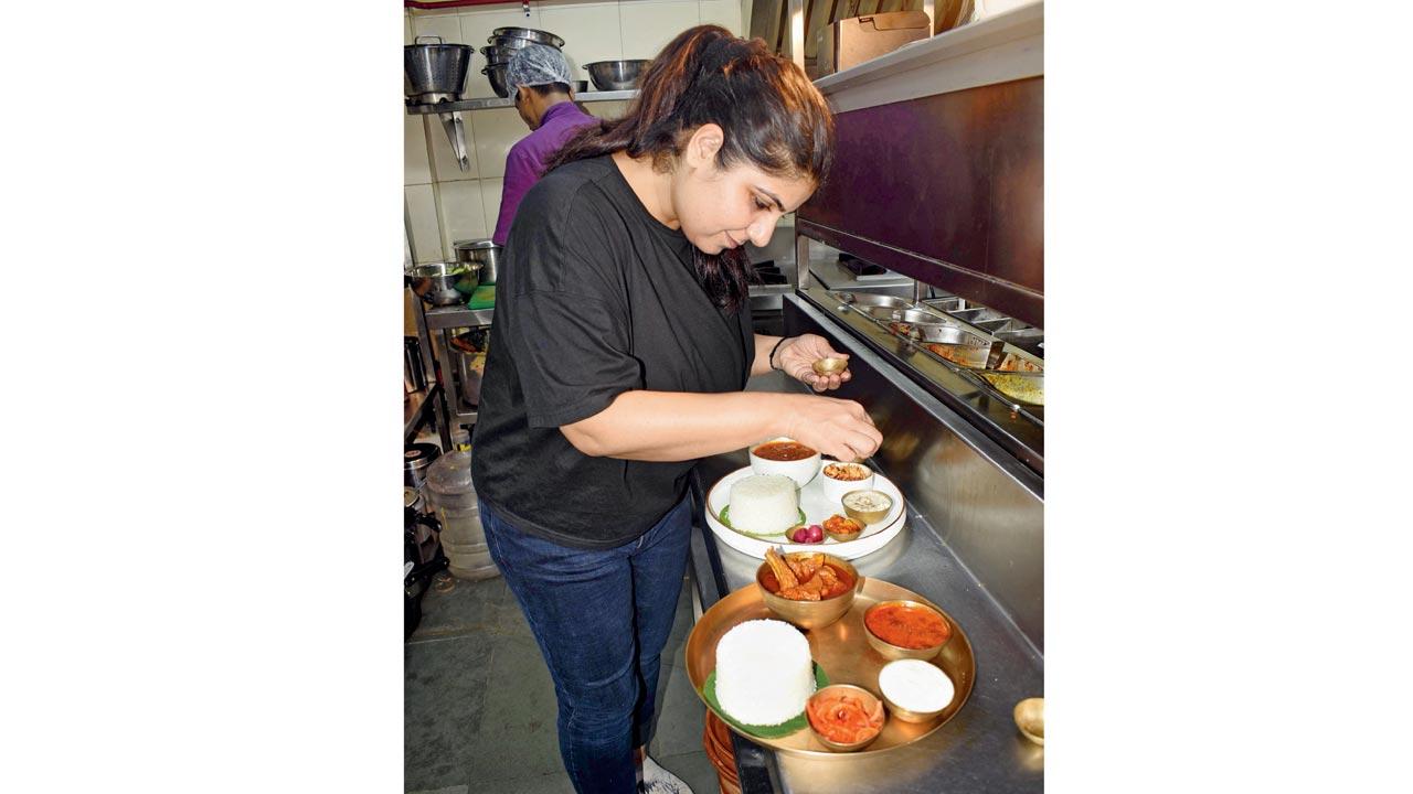 Jasleen Marwah in the kitchen. Pics/Sameer Markande
