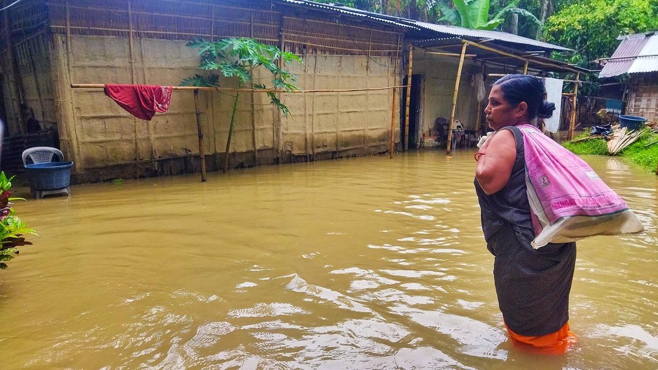 According to the daily flood report of the Assam State Disaster Management Authority (ASDMA), more than 33,400 people are hit due to floods.