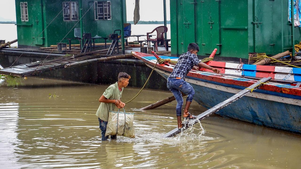 Incidents of landslides due to heavy rainfall have been reported from Dima Hasao and Karimganj. Embankments, roads, bridges and other infrastructure have been damaged by flood waters in Sonitpur, Lakhimpur, Cachar, Dhemaji, Goalpara, Nagaon, Udalguri, Chirang, Dibrugarh, Kamrup, Karbi Anglong, Karimganj, Bongaigaon, Majuli, Morigaon, Sivasagar and South Salmara districts.
The Brahmaputra river at Neamatighat, while its tributaries Puthimari at NH Road Crossing and Kopili at Kampur are flowing above the danger marks, the report said. Meanwhile, the India Meteorological Department on Sunday issued a 'red' alert, predicting 'very heavy' to 'extremely heavy' rainfall across several districts of Assam over the next five days.