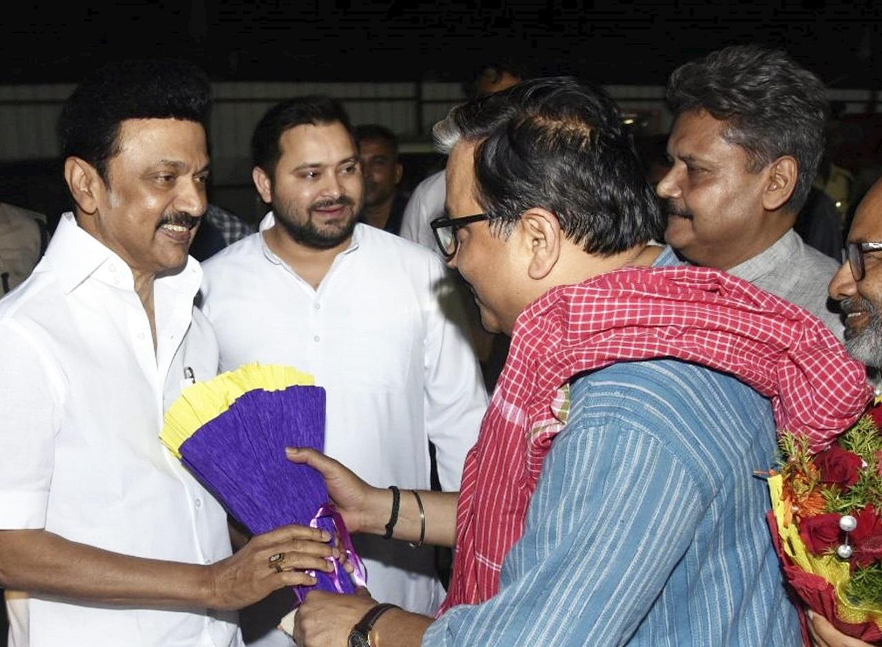 Gandhi's arrival at the airport was followed, shortly, by CPI(M) general secretary Sitaram Yechury, NCP chief Sharad Pawar and working presidents Supriya Sule and Prafull Patel