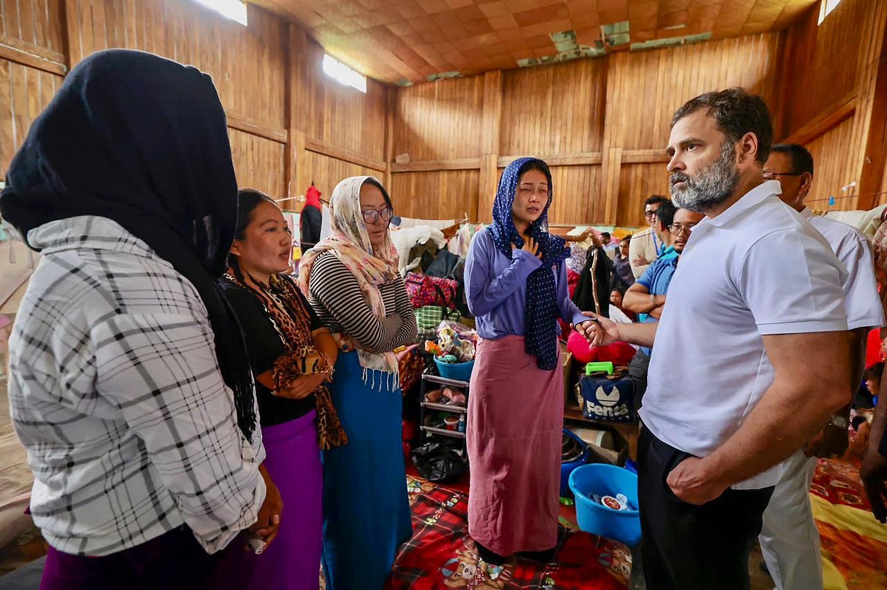 On Thursday, he had visited relief camps in Churachandpur, one of the worst affected towns in the ethnic rioting, which has plagued the northeastern state for the last two months
