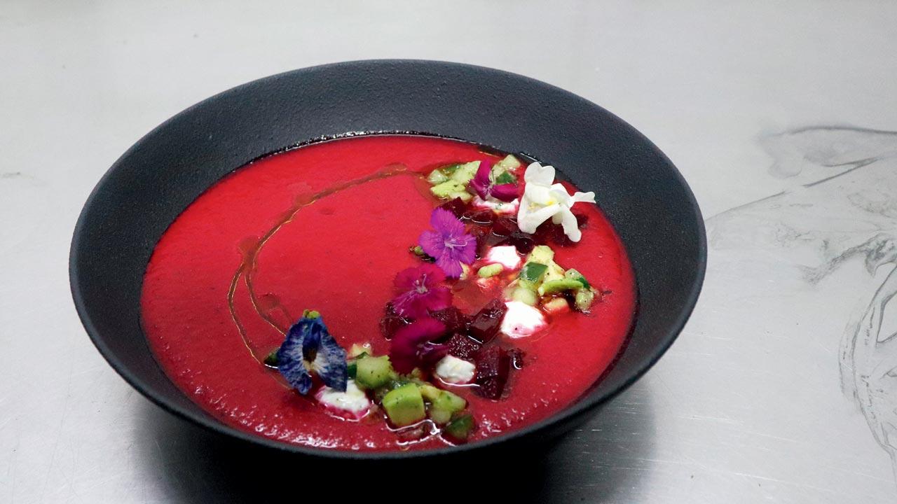 Beetroot gazpacho