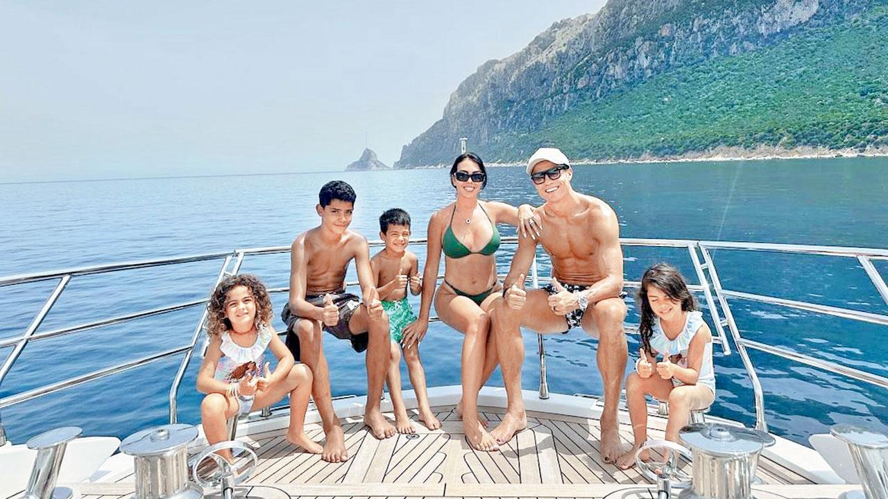 Cristiano Ronaldo spends ‘lovely’ time with family
