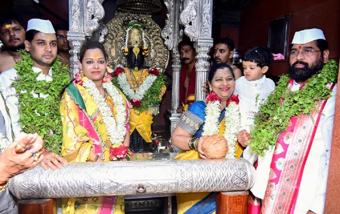 In Photos: Shinde performs pooja in Pandharpur temple on 'Ashadhi Ekadashis'