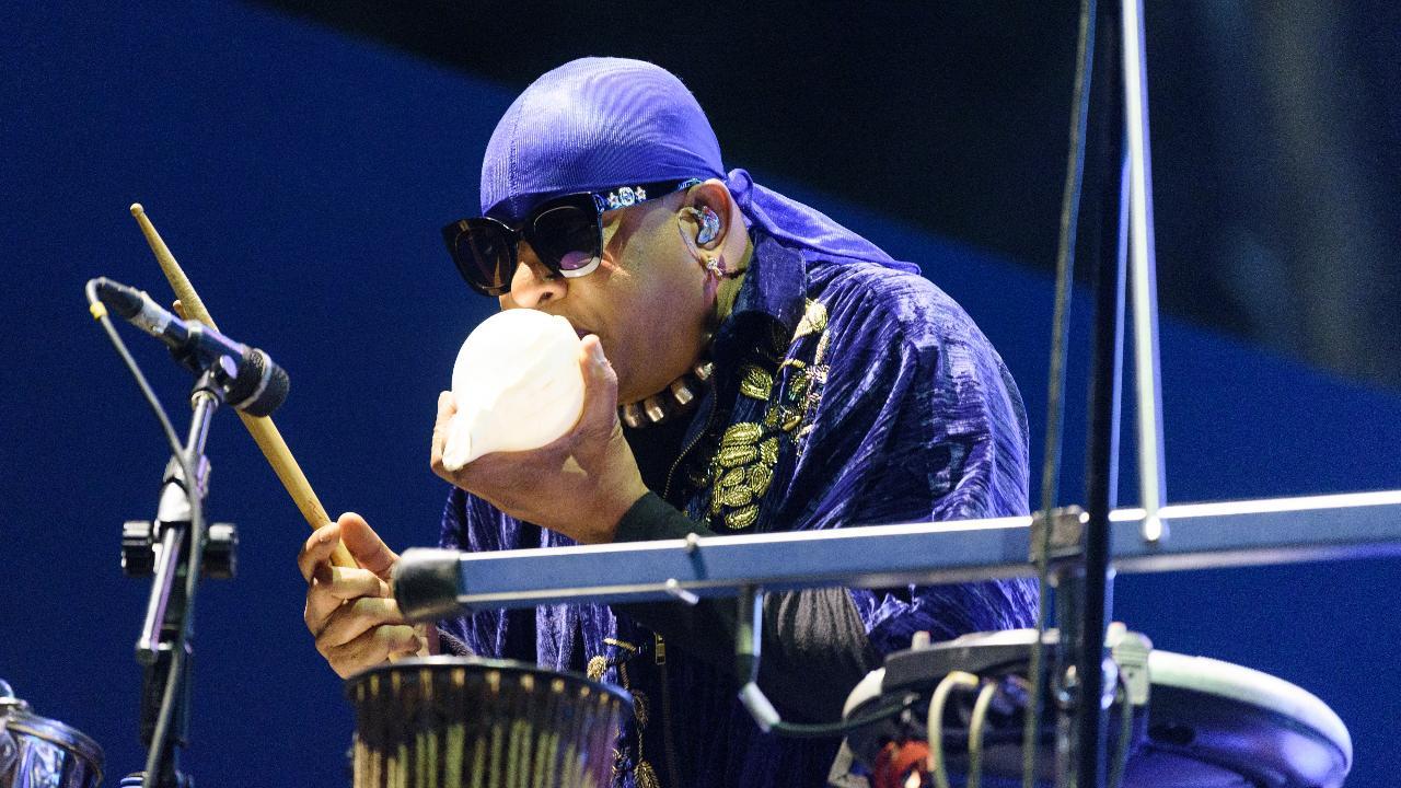 Drums Shivamani: Indian percussion sounds are unique in their own way
