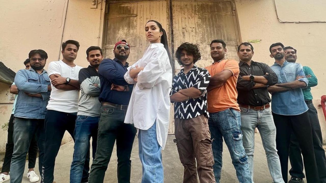 Shraddha posted a picture with her team on International Men’s Day and captioned it as “My superheroes”