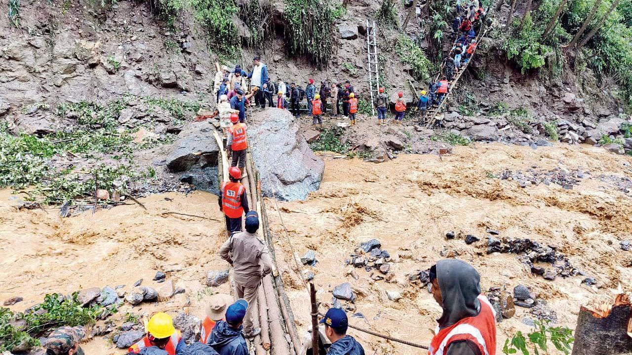 Sikkim landslides: Indian Army continues operation, 300 rescued