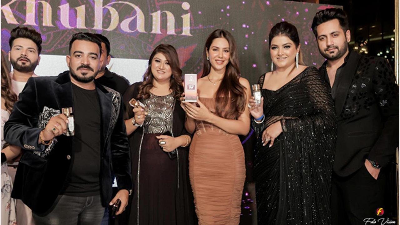 Sonam Bajwa Joins Kriti Duggal's Grand Event Unveiling Unique Fragrance That Leaves a Lasting Impression