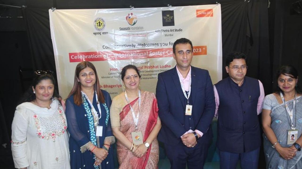 Swanath Foundation celebrates International Foster Care Day, presence of Shreya Bharatiya, Suresh Bhageriya, Atul Kharate, Deepak Diwan, Manoj Panchal