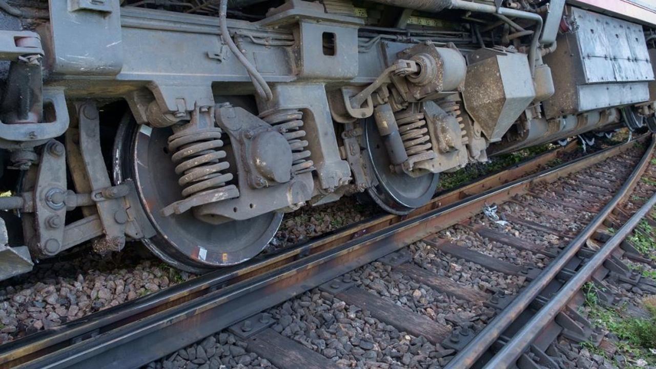 Agra: Six injured as goods train derails after collision with tractor