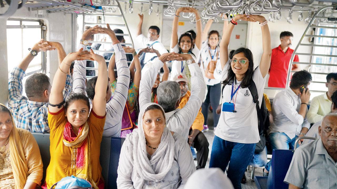 Mumbai: This yoga practice is on track