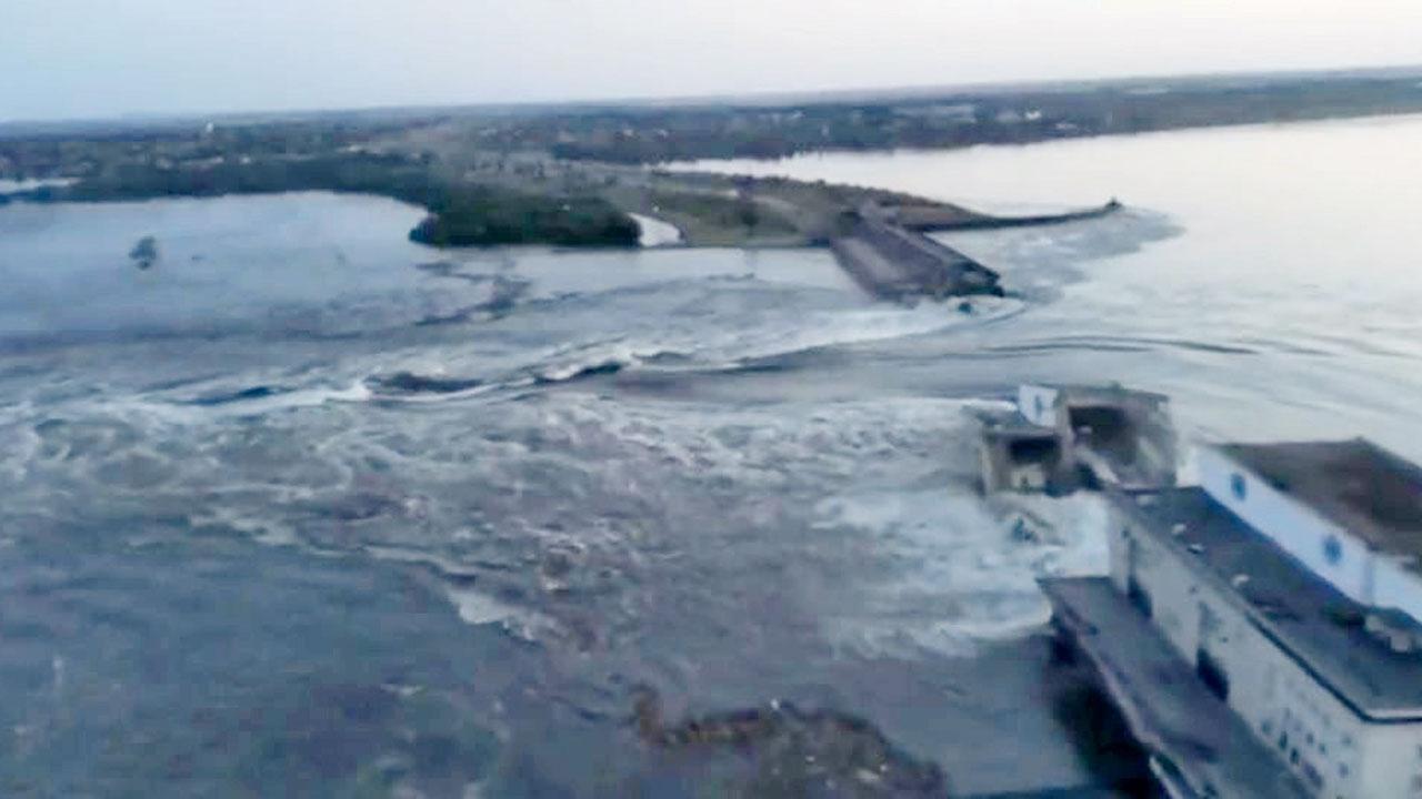 Ukraine says Russia destroyed major dam