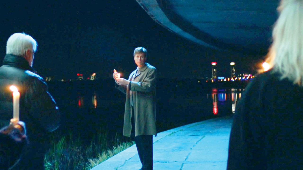 A moment from the music video shot in Ukraine