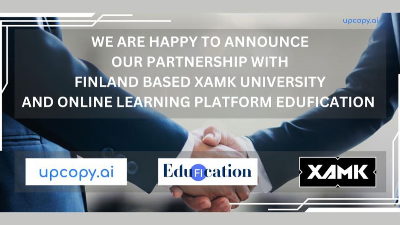 Upcopy.ai Writing Assistant and Finland Based XAMK University’s Online Learning Platform Edufication Join Forces to Empower Global ESL Writers to Unlock Their Writing Potential