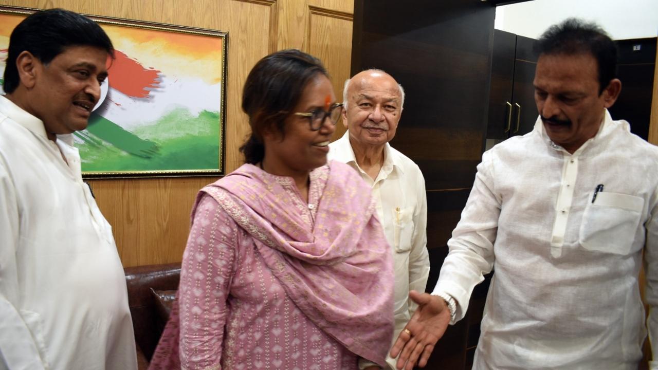 IN PHOTOS: First woman chief of Mumbai Congress Varsha Gaikwad takes over charge