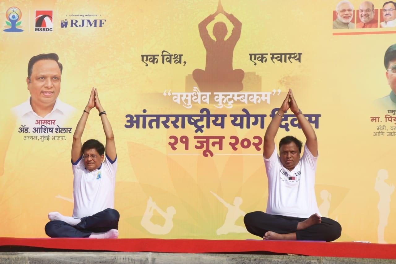 It serves as a platform to raise awareness about the numerous benefits of yoga and promote its holistic approach to physical, mental, and spiritual well-being (Pic/Anurag Ahire)