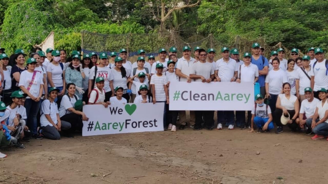 Dr. Jalpesh Mehta, Founder Chairperson of Empower Foundation confirmed that “Around 40 per cent of the waste has its source inside Aarey thrown by settlements and illegal encroachments while a large 60 per cent waste has come from outside like construction debris and catering food illegally dumped into Aarey at night and also tourists littering plastic and glass bottles on weekends