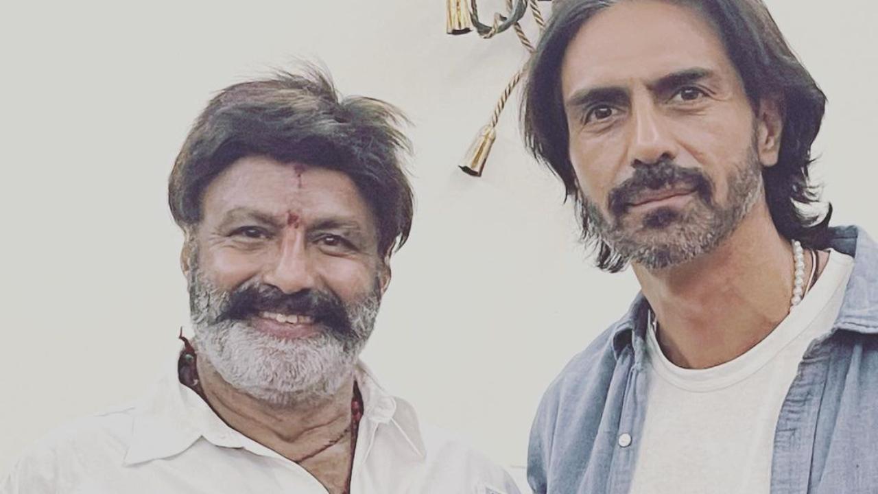 Arjun Rampal wishes Nandamuri Balakrishna on birthday; teases their upcoming film ‘Bhagavanth Kesari’