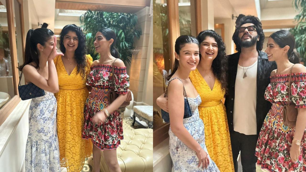 In Pics: Arjun Kapoor celebrates his birthday with his sisters