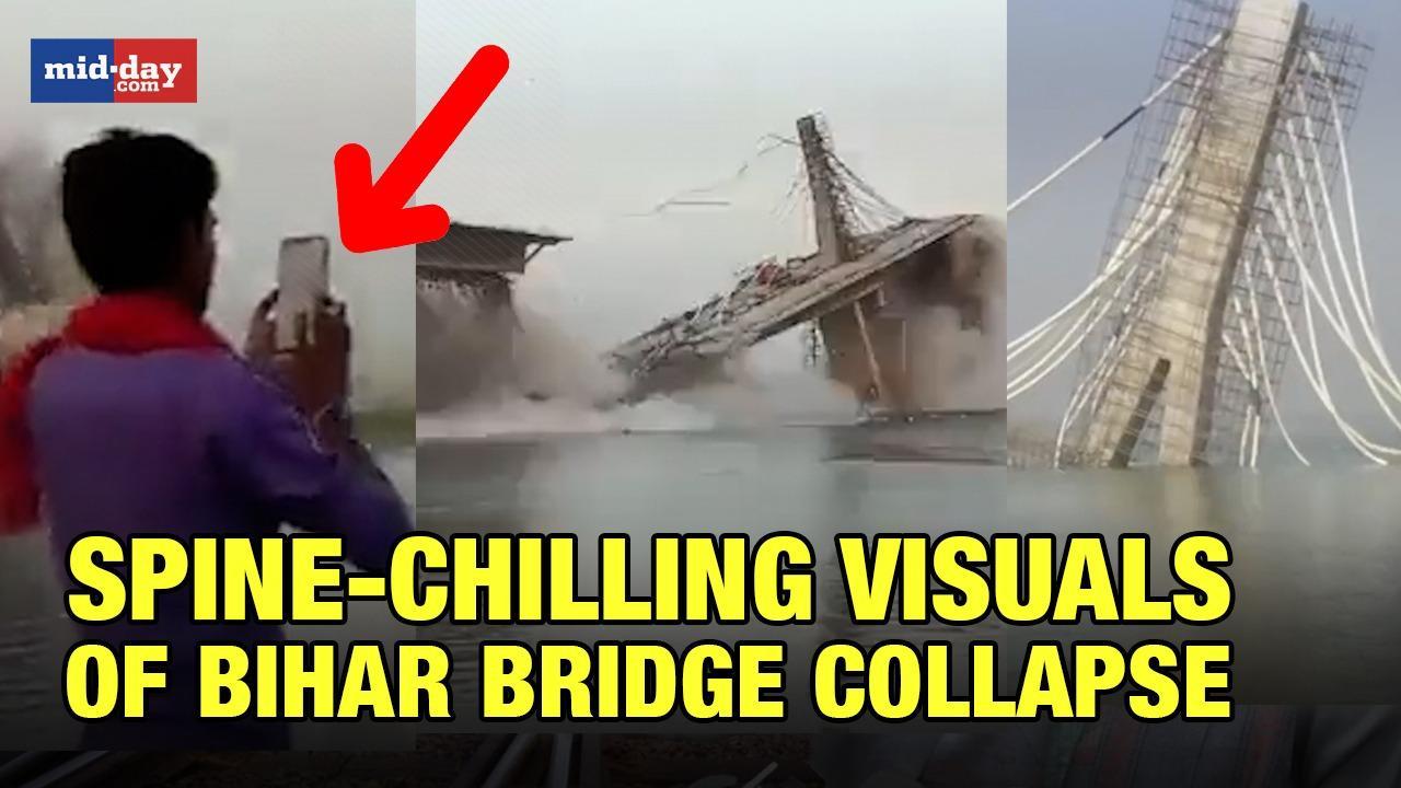 Bihar Bridge Collapse: Spine-Chilling Visuals Of Bhagalpur Bridge Collapse