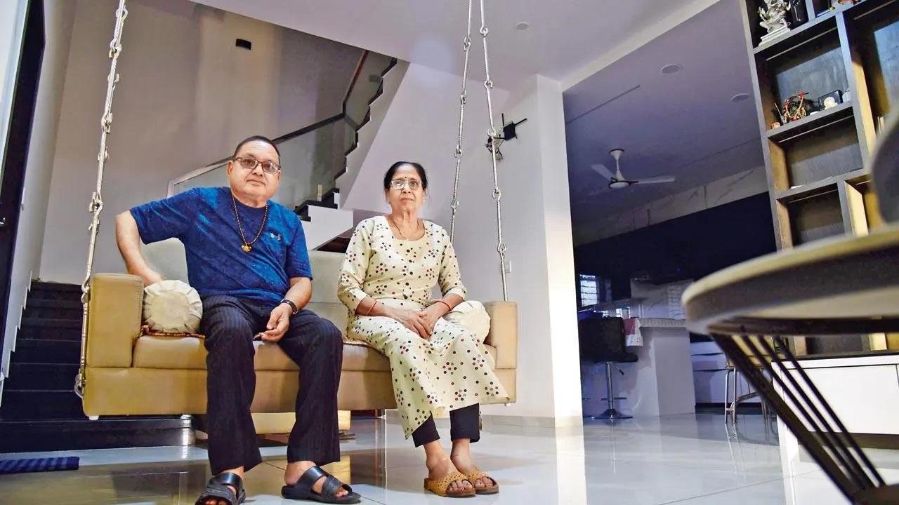 Mohni residents Kantilal and Hasuben Patel gave up the land their house once stood on for the Bullet Train corridor and received Rs 55 lakh. They hope to see the train zip past from the balcony of their swanky new bungalow