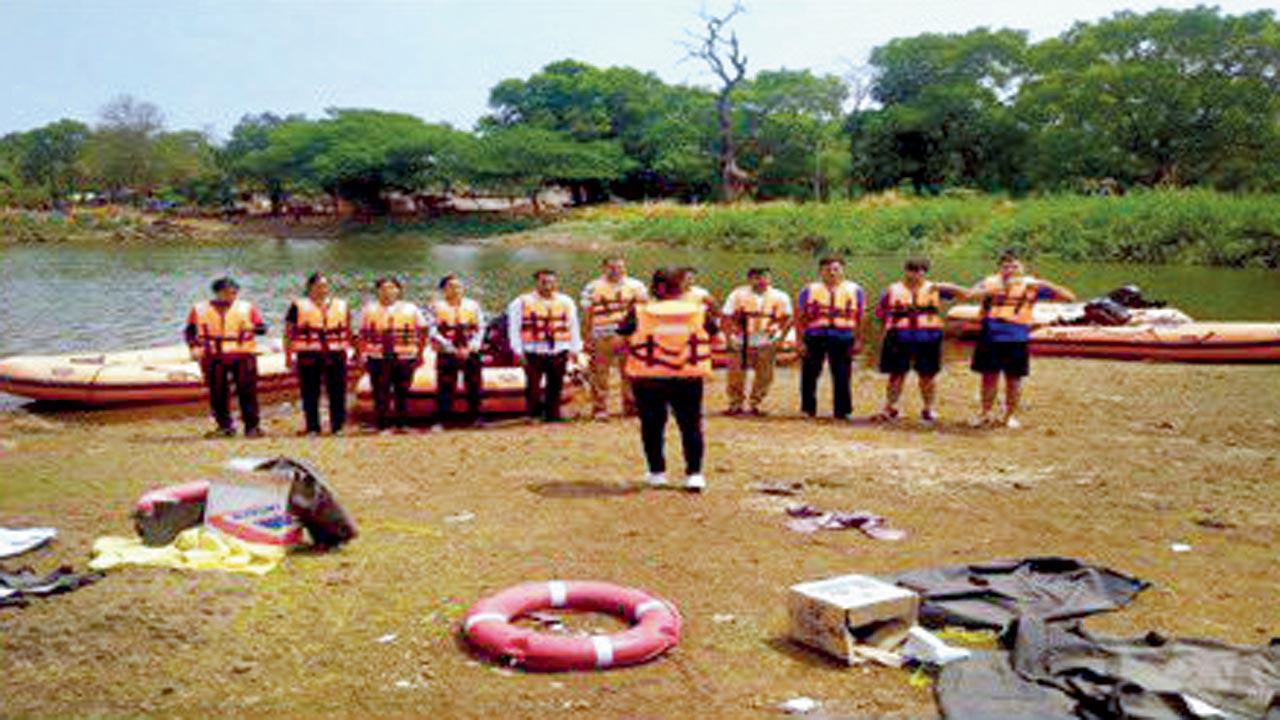 A dedicated Railway Flood Rescue team, consisting of 14 personnel
