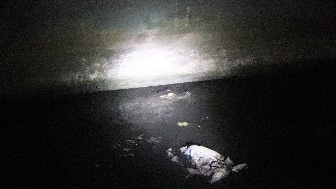 In Photos: Crocodile rescued from canal in Mumbai's Jogeshwari