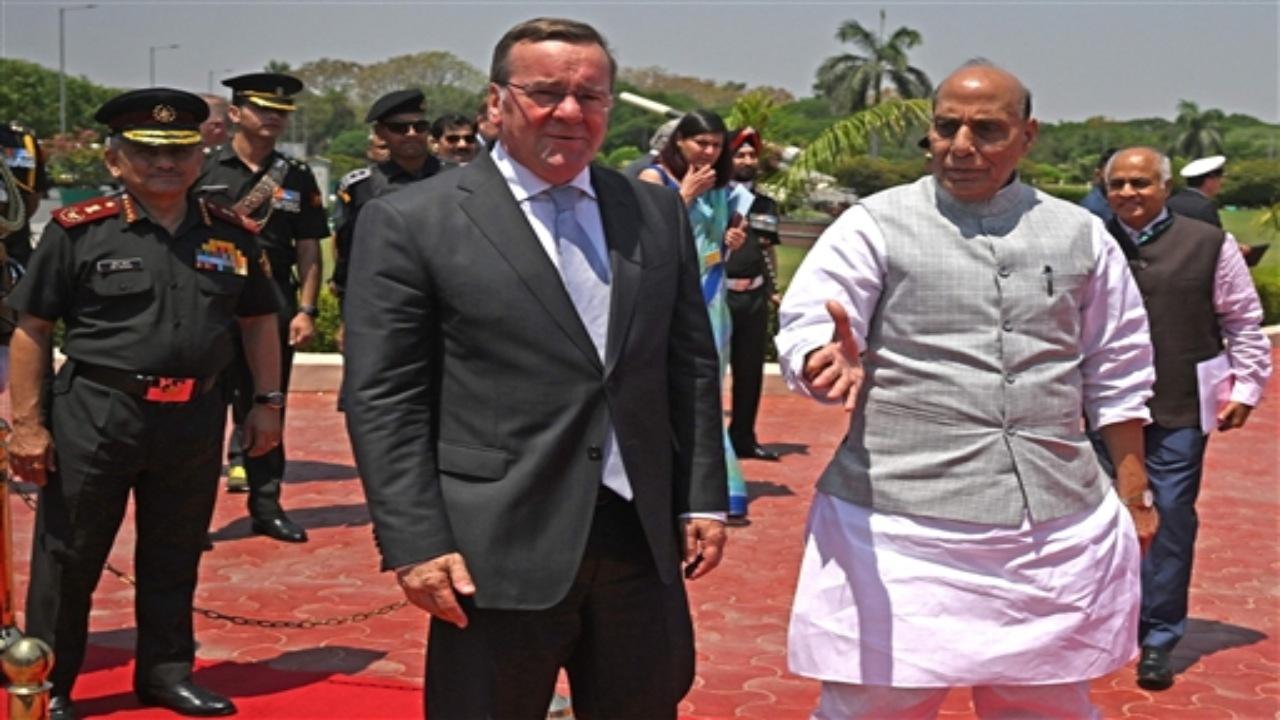 In his talks with Pistorius, Defence Minister Rajnath Singh stressed that India and Germany could build a 