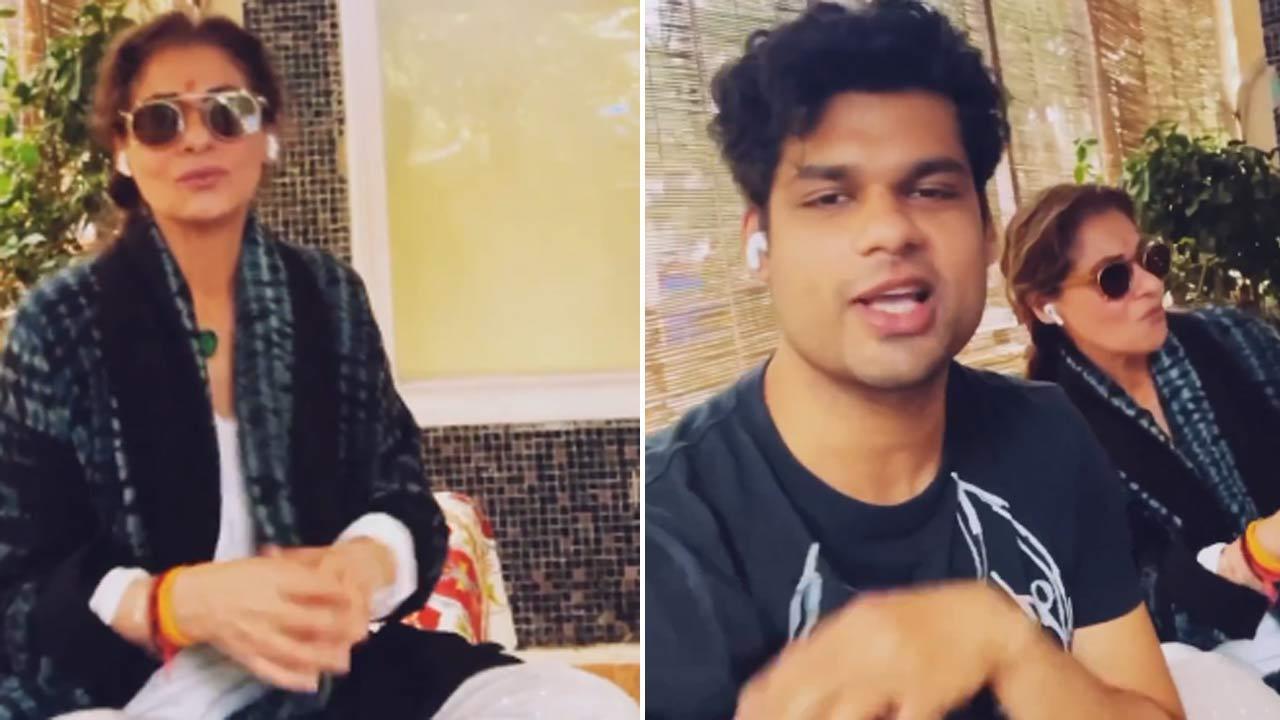 Dimple Kapadia grooves with nephew Karan Kapadia on his latest song 'Tere Bina'