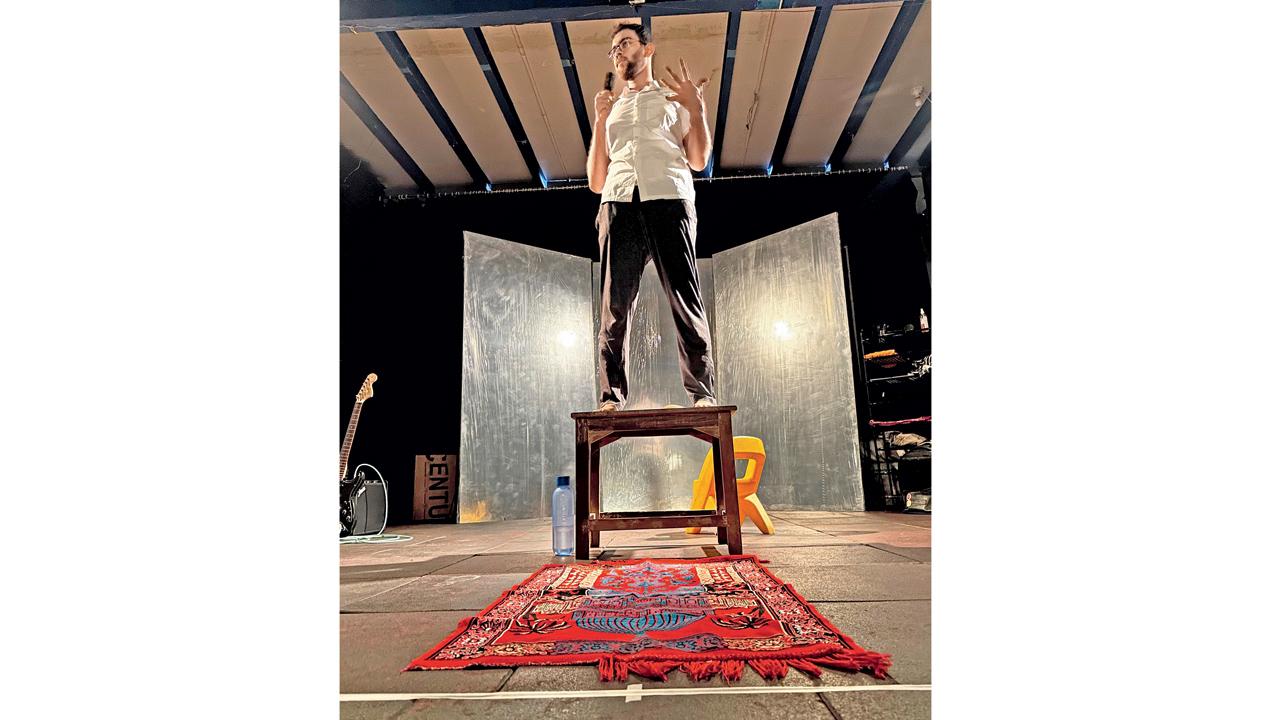 A scene from the rehearsal
