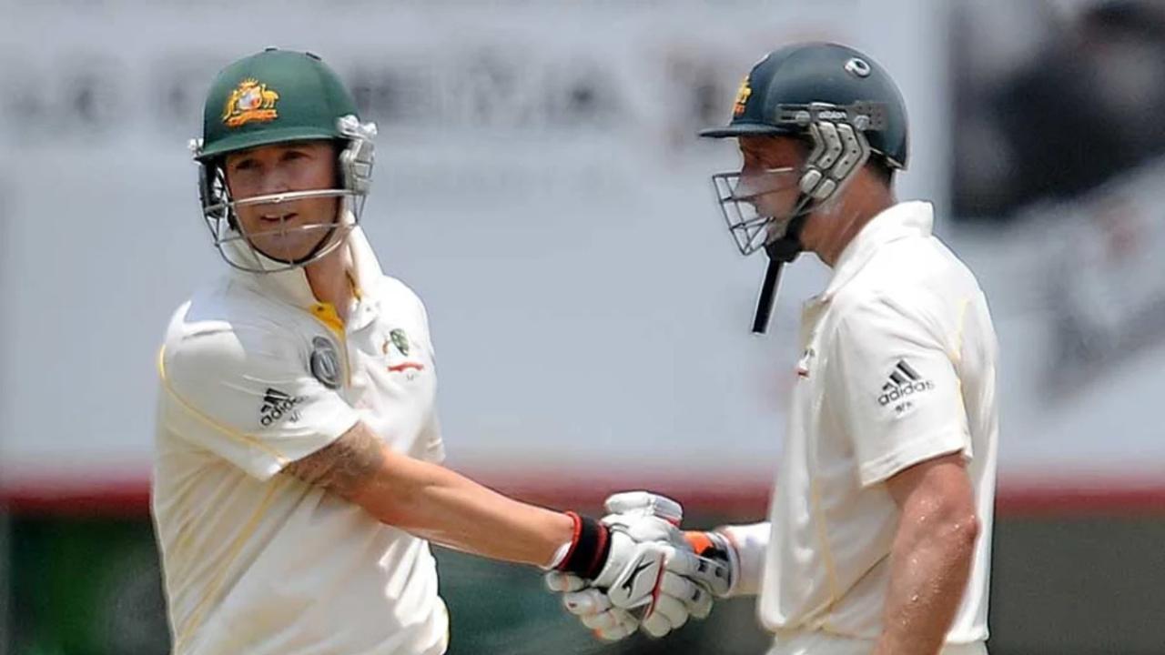 Michael Clarke and Michael Hussy forged an unbeaten 334-run partnership in Sydney in 2012.