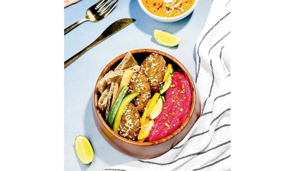 The falafel bowl here is a popular pick. It is packed with beetroot hummus and buckwheat pita bread.AT Loci and Toot, Shop no 2, Sangrila Vaibhav CHS, Linking Road, Bandra West. Call: 90041447787