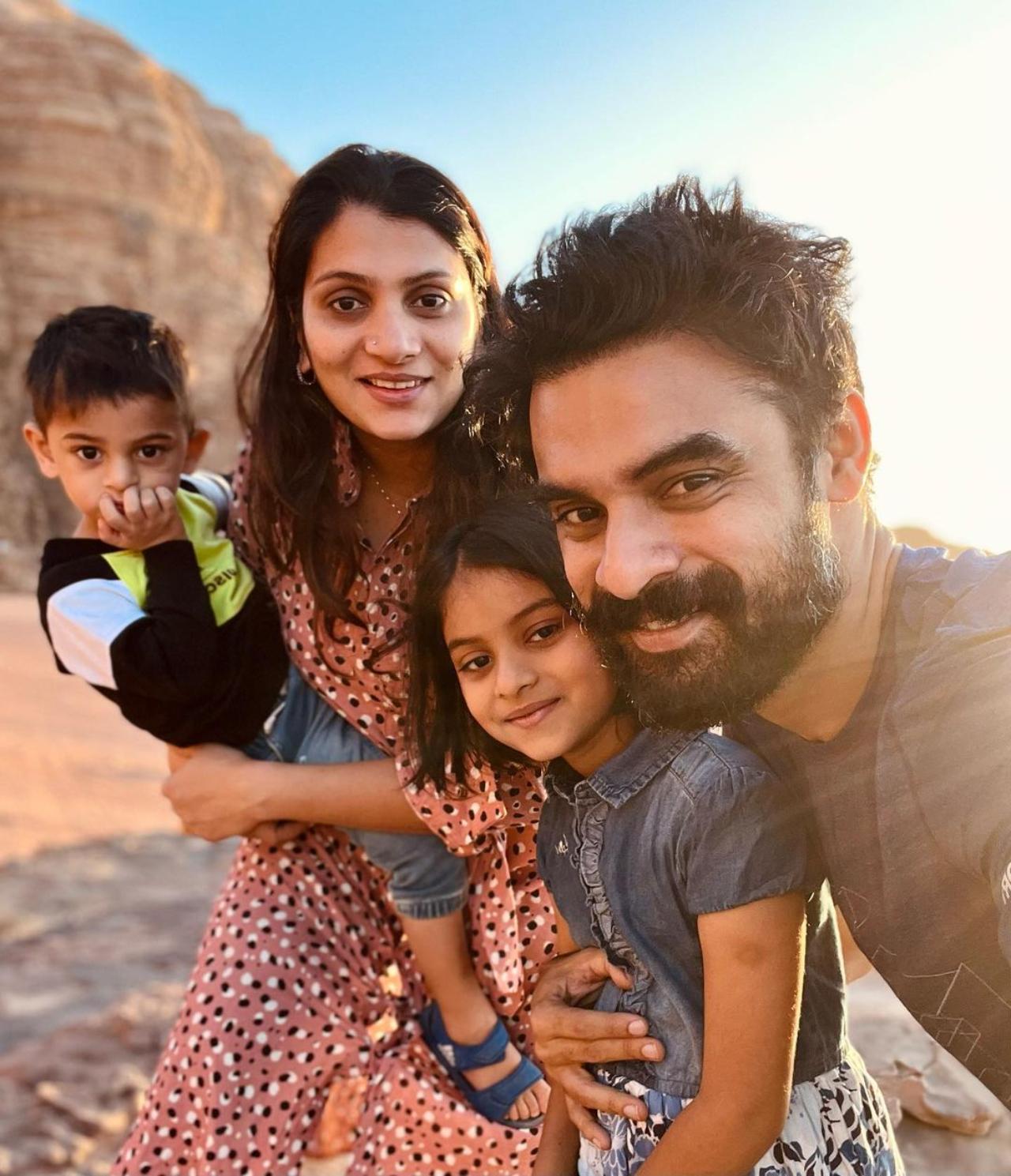 Actor Tovino Thomas is one of the biggest stars of Malayalam cinema today. The actor who married his childhood sweetheart, Lidiya, is father to two beautiful kids- Izza and Tahaan