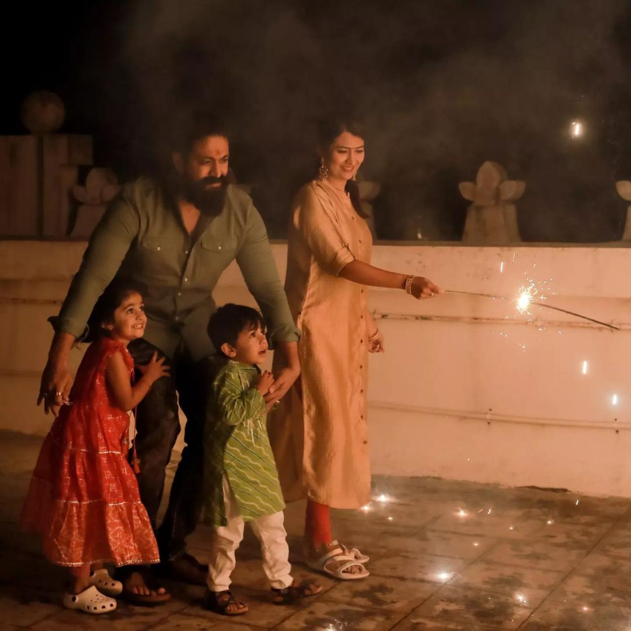 KGF star Yash's social media handle is flooded with happy pictures of his wife Radhika Pandit and their kids- Ayra and Yatharv