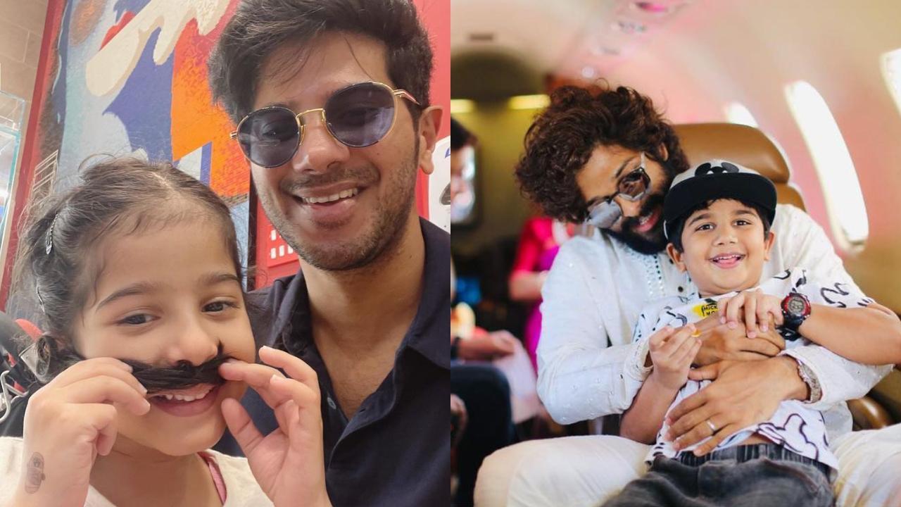 PICS: Dulquer Salmaan to Allu Arjun, South superstar dads with their little ones