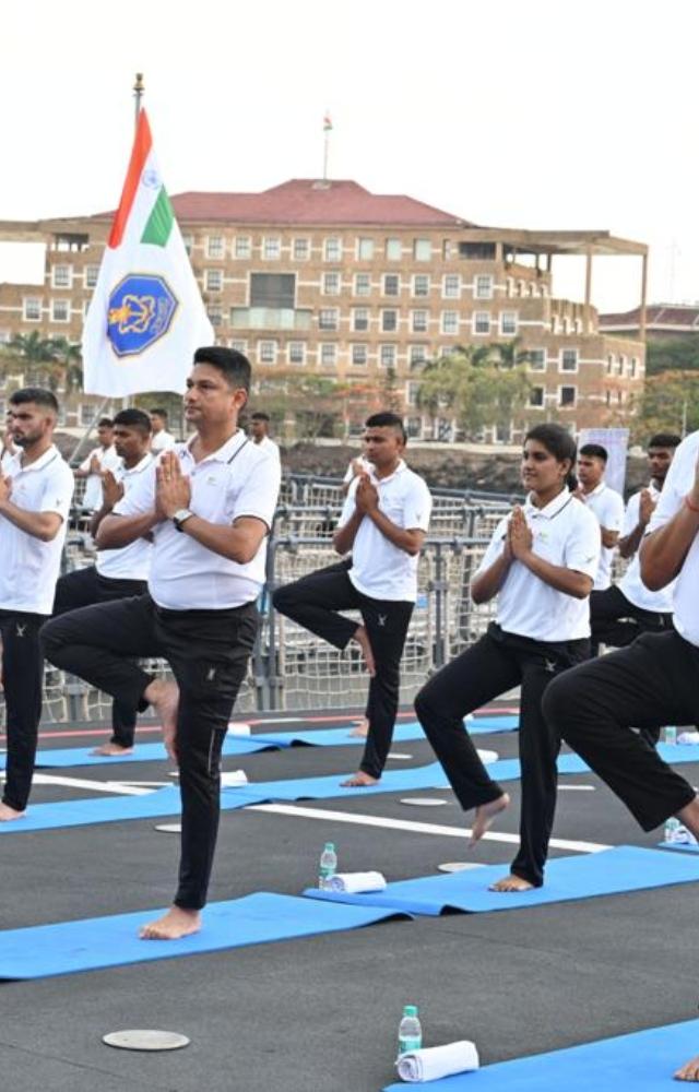 `The Yoga Institute` one of oldest organised yoga centres in the world conducted yoga sessions on board naval ships