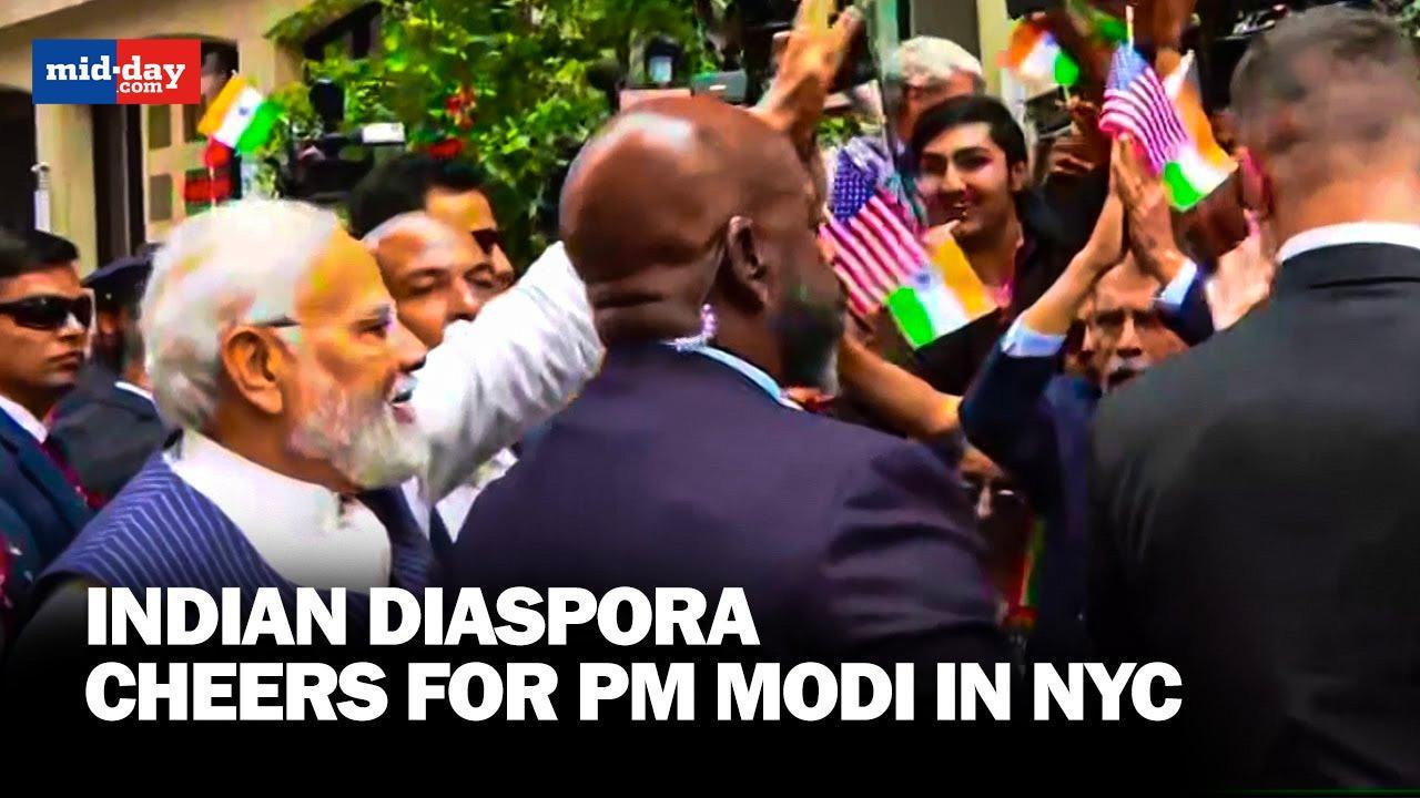  PM Modi US Visit: Indian diaspora welcome PM Modi with huge excitement