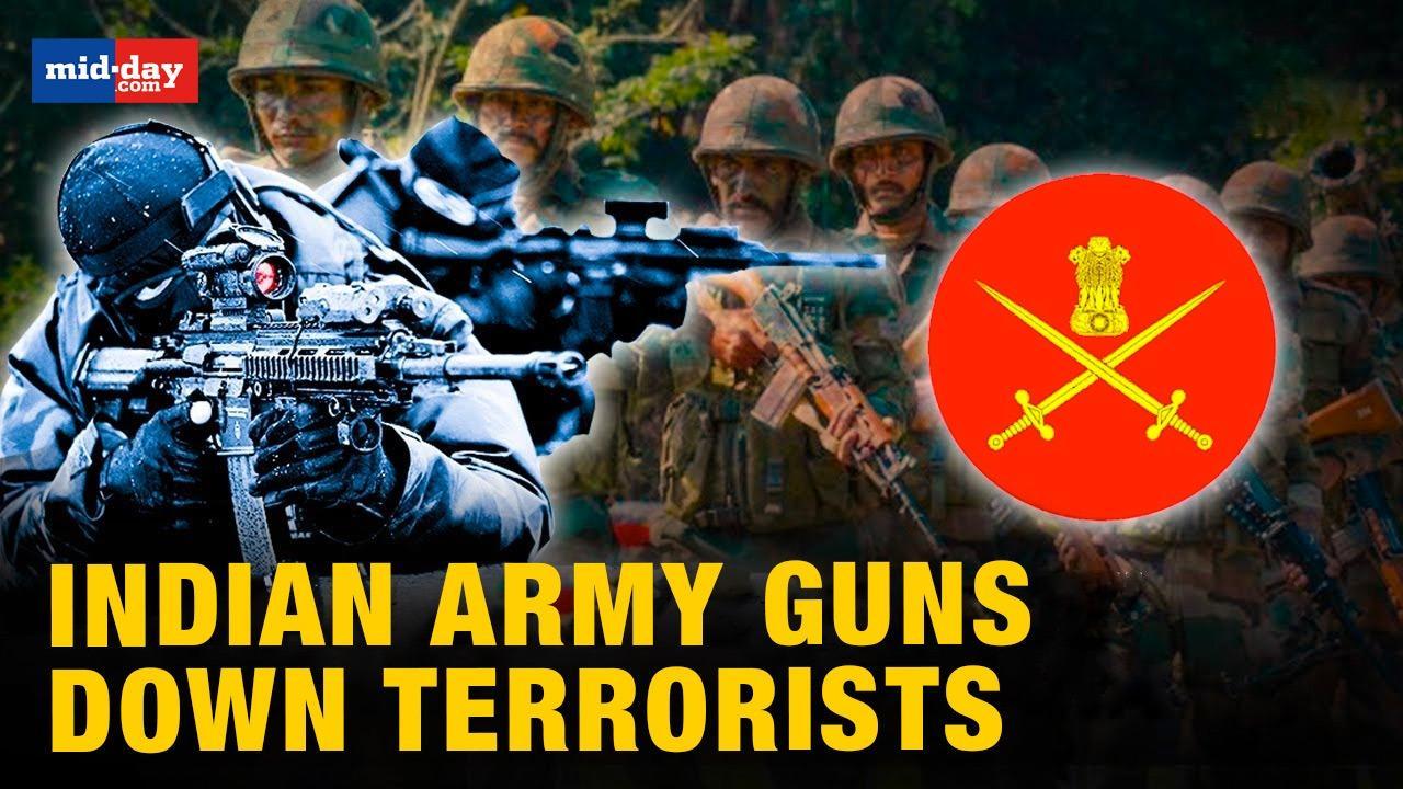Indian army guns down five terrorists in J&K, arms and ammunition recovered