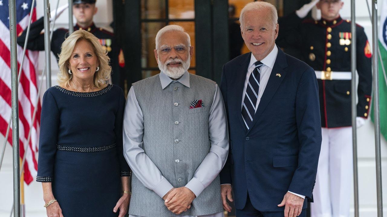 Joe Biden, First Lady Jill Biden welcome PM Modi at White House
