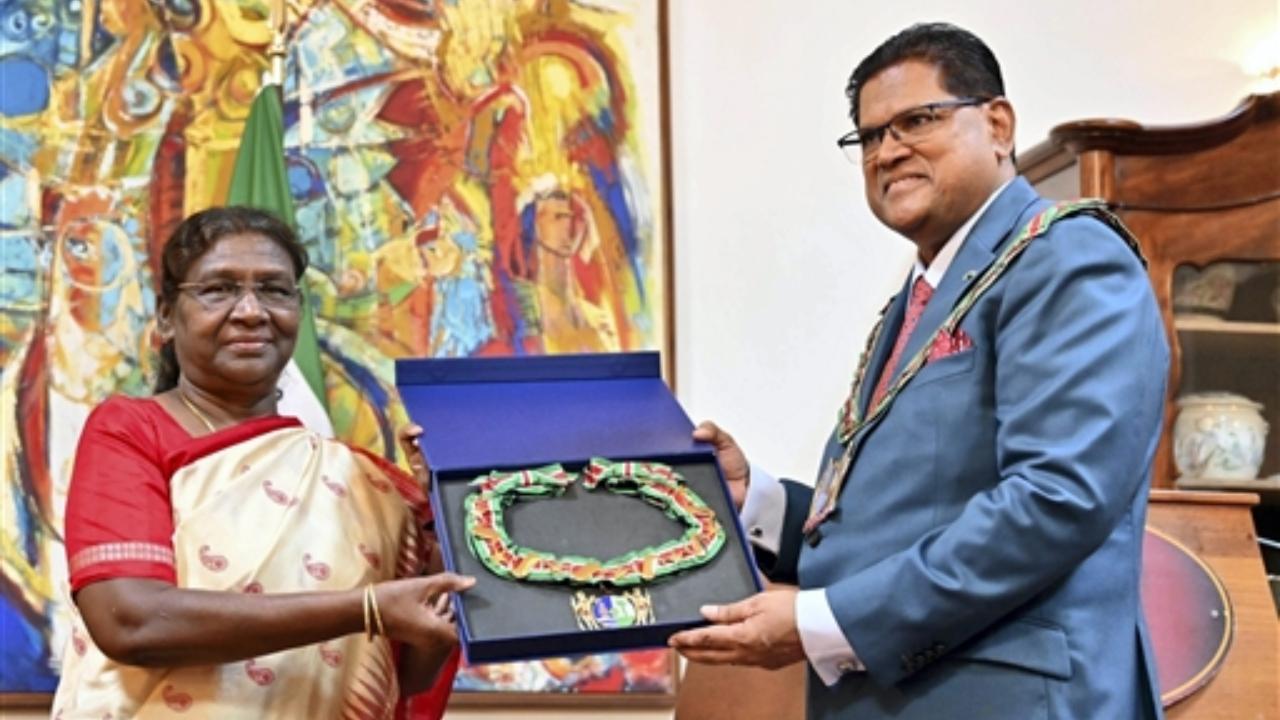 Congratulations to Rashtrapati Ji, says PM Modi after President Murmu conferred with Suriname award
