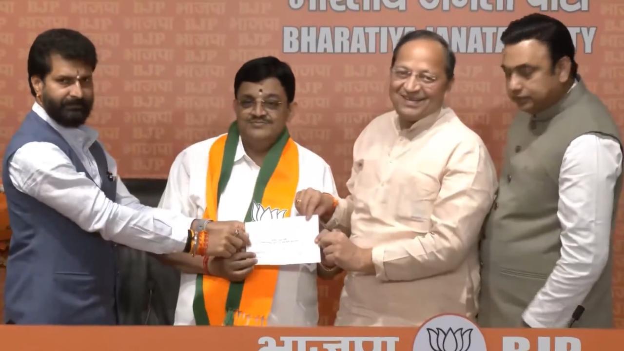 Former Rajya Sabha member and AIADMK leader Maitreyan joins BJP