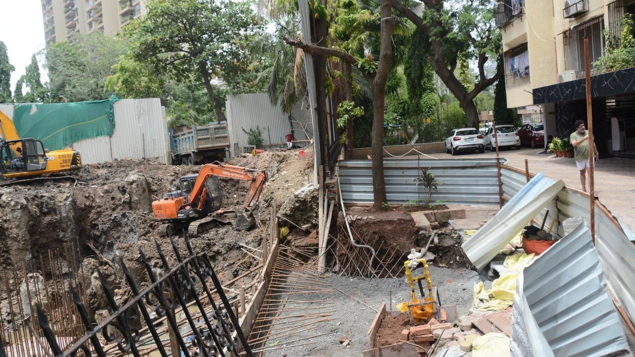 The redevelopment of the adjacent building is being done in a very negligent manner, according to a Mota Mansion Co-operative Housing Society Ltd. member