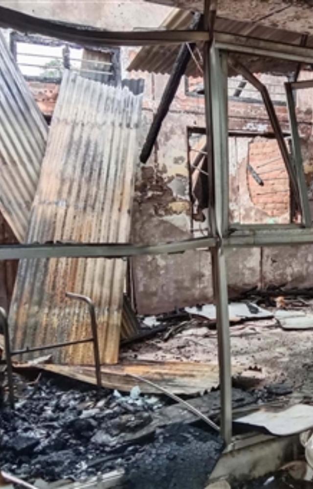 Union Minister of State for External Affairs R K Ranjan Singh`s house in Imphal town was vandalised by a mob