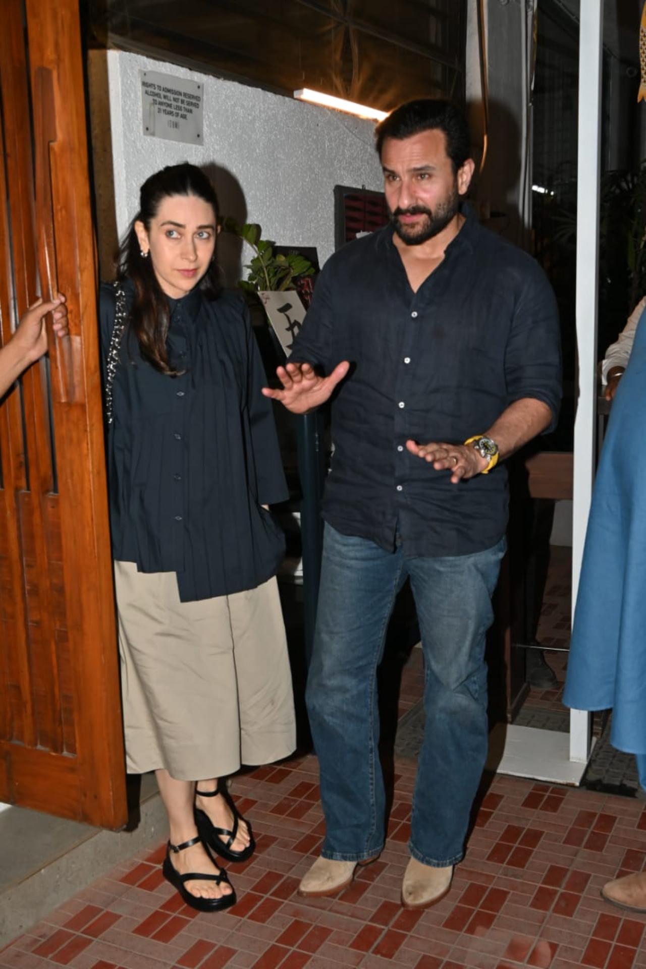 Kareena Kapoor Khan and Saif Ali Khan spent Friday night in the best way. The duo went for a family dinner in Mumbai with sister Karisma Kapoor and uncle Kunal Kapoor