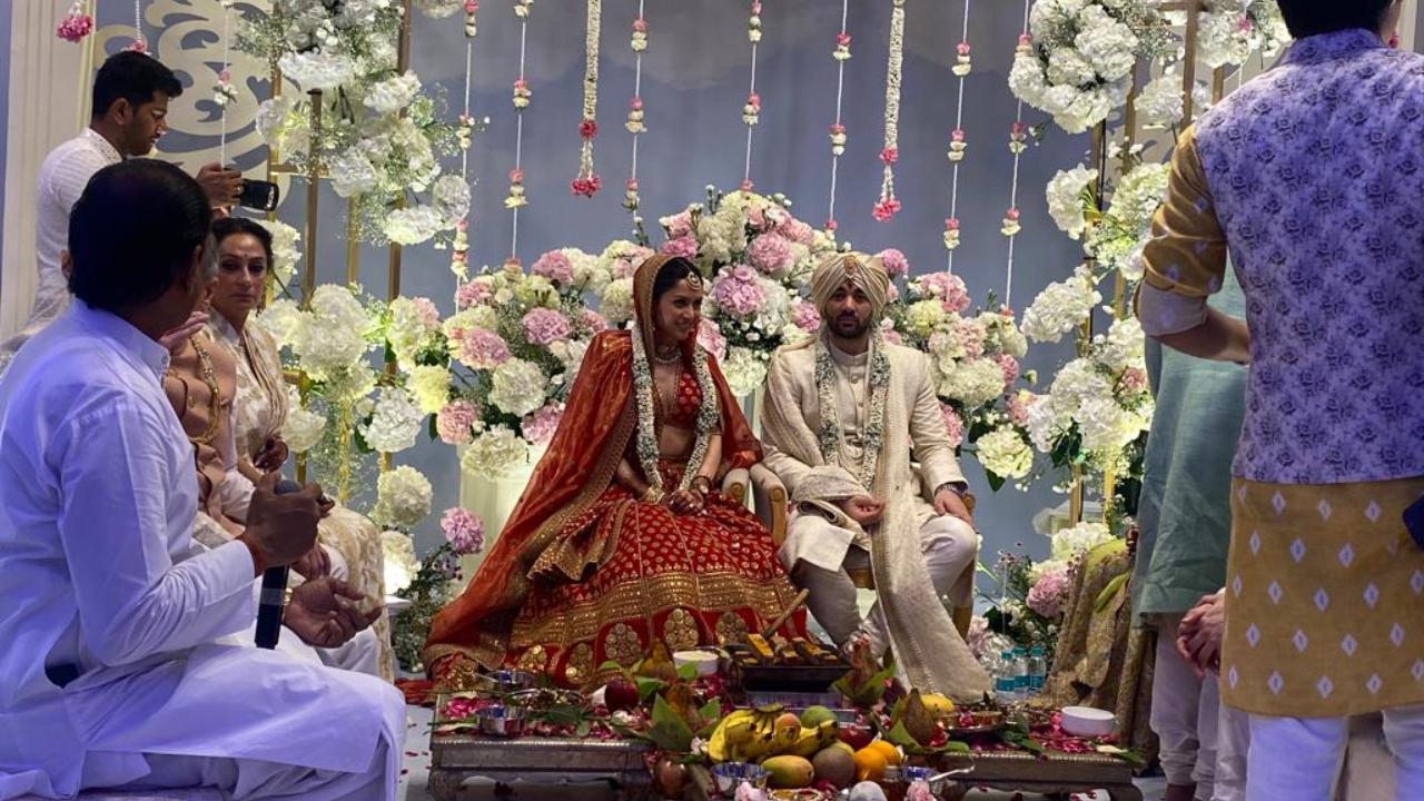In Photos: Karan Deol and Drisha Acharya's Baarat and Grand Wedding