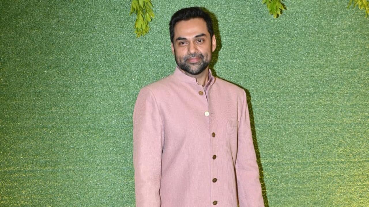 Abhay Deol arrived solo and looked dapper in a pink bandhgala.