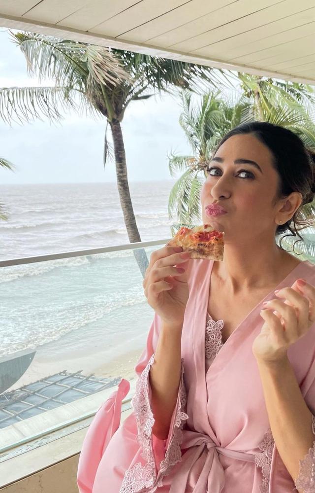 She tries to eat healthy but does not deprive herself of her favourite food