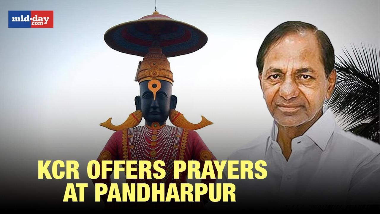 Telangana CM KCR offers prayers at Pandharpur temple amid BRS leaders' rebellion